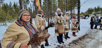 Эвенки Якутии провели охотничий обряд на празднике первого снега
